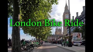 4K London Scenic Bike Ride Big Ben Buckingham Hyde Park St Paul City Tower Bridge and more [upl. by Nnybor185]