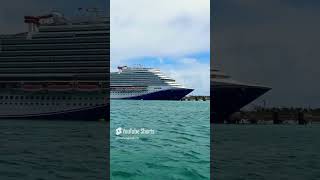 Cruise Ship Shorts  Carnival Vista and Carnival Magic Docked at the Port of Grand Turk [upl. by Dawn669]