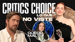 CRITICS CHOICE AWARDS 2024 TODO lo que NO VISTE  Mejores Momentos  Ganadores Chisme y más [upl. by Dorry]