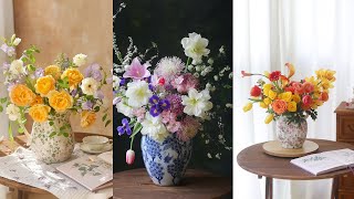 Flower arrangement collection [upl. by Atsok]