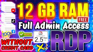 Get Free Windows RDP For Lifetime  How to Create RDP  Free Admin Rdp  cloud rdp  rdp cal [upl. by Anir]