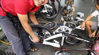 LIOW VIDEO Upgrading Raleigh Mini Velo MD7 Bicycle 改装小轮自行车 [upl. by Horodko688]