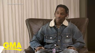 Travis Scott gives 1st interview since Astroworld festival tragedy l GMA [upl. by Selma495]