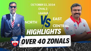 Highlights O40 East Central vs North ZoneMasters Cricket USA Zonals 2024 at The Sevens Oct 22 24 [upl. by Melba]