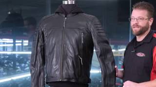 Cortech Marquee Leather Jacket Review at ChapMotocom [upl. by Terraj]