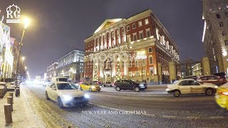 Moscow New Year and Christmas 2019 4K [upl. by Ynohtnad]