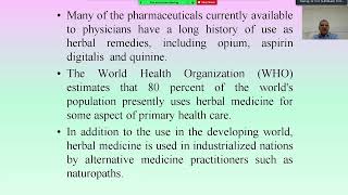 ETHNOPHARMACOLOGY PG 652021 BY DR N B SHRIDHAR [upl. by Paryavi]