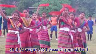 Hajong Cultural DanceKAM2024 State level Sports Meets Zekabari [upl. by Kynan]