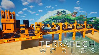 Building a base in the new update of TerraTech Worlds [upl. by Lesoj]