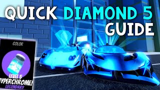 HOW TO GET DIAMOND HYPERCHROME LEVEL 5 EASILY in Roblox Jailbreak [upl. by Zosema332]