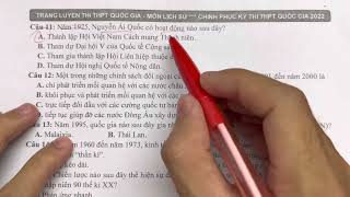 GIẢI ĐỀ THI THỬ LỊCH SỬ THPTQG 2022  SỞ GIÁO DỤC VÀ ĐÀO TẠO BÌNH THUẬN [upl. by Ahsercul600]