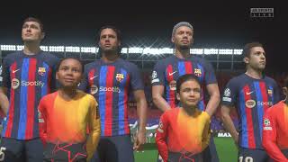 FC Barcelona  Eintracht Frankfurt UCL Viertelfinale hinspiel FIFA 23 [upl. by Adela771]