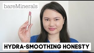 BareMinerals Mineralist HydraSmoothing Lipstick Honesty Review  Swatch  Try On  Tracey Violet [upl. by Eaton162]