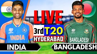 India vs Bangladesh 3rd T20  Live Cricket Match Today  IND vs BAN Live Match Today  IND vs BAN [upl. by Akihc]