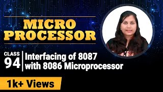 Interfacing of 8087 with 8086 Microprocessor  8087 Math Coprocessor  Microprocessors [upl. by Airemaj637]