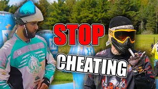 This Paintball Rookie Yells at Semi Pro Player For Cheating [upl. by Alehcim]