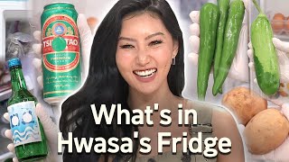 Whats in quotI Love My Bodyquot Hwasas fridge 🍻amp🥒 ENG SUB  Chef amp My Fridge [upl. by Akcirre]