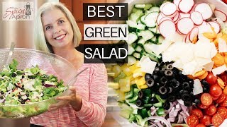 Tossed Green Salad Recipes for a Crowd  EASY PEASY [upl. by Rosanna563]