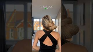 for when you want a tidier messy bun 🤍✨ bunhairstyle hairstylehack hairtutorial [upl. by Eden]