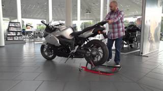 Marco de Aparcamiento Moto para Caballete ConStands Single BMW K1600 GT 2013 [upl. by Birkner400]