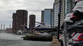 Billionaire Ira Rennert Private Sikorski Helicopter Leaving From Blade Heliport On East 34th Street [upl. by Gerry]