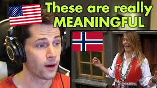 American Reacts to Americans Getting Their Own Norwegian Bunad Alt for Norge [upl. by Lesak]