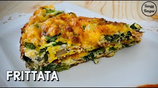 How to make Frittata  Spinach Frittata  Vegetable Frittata recipe  Stove top amp Baked [upl. by Wartow]