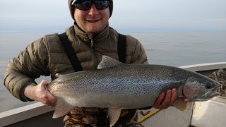 Chasing Open Water Chrome on Lake Superior  Keweenaw Charters [upl. by Haet]