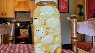 Pub Style Pickled Eggs Recipe Grandmas Recipe [upl. by Einiar647]