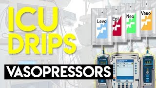 Vasopressors Part 1  ICU Drips [upl. by Chrisoula]