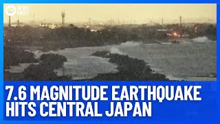 Breaking 76 Magnitude Earthquake Hits Japan Triggering Major Tsunami Warnings  10 News First [upl. by Tammi]