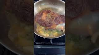 Pan seared ribeye steak [upl. by Dilisio]