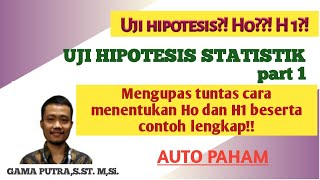 UJI HIPOTESIS STATISTIKPart 1 [upl. by Ile]