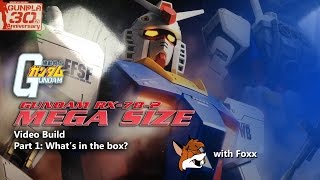 Gundam RX782 MEGA SIZE Part 1 Whats in the Box [upl. by Nigle924]