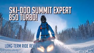 2021 SkiDoo Summit Expert 850 Turbo Review  Micd Up Ride [upl. by Ozkum709]