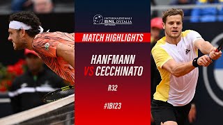 Hanfmann vs Cecchinato R32 Match Highlights  IBI23 [upl. by Garrek680]