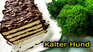 Klassischer Deutscher Kuchen quotKalter Hundquot im originellen Design KEIN BACKEN [upl. by Tyson]