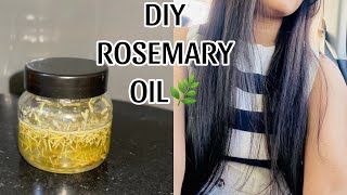 DIY ROSEMARY HAIR OIL 🌿 HAIR GROWTH 💯 rosemaryoilforhairgrowth homemadehairoil youtube viral [upl. by Ajssatan]