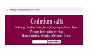 Cadmium Oxide  Trade Technology Project Information [upl. by Acebber]