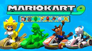 Mario Kart 9 Ultimate  All Characters Tracks amp New Carts possibilities [upl. by Schertz33]