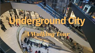 Montreal Underground City  A Walking Tour [upl. by Barthel845]