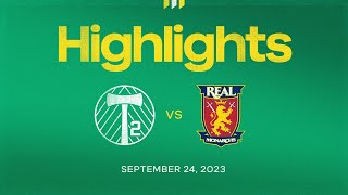 HIGHLIGHTS  Timbers2 vs Real Monarchs  September 25 2023 [upl. by Broucek848]