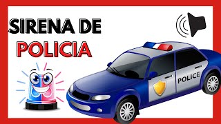 🚨 SIRENA DE POLICIA Efecto de Sonido  Sirena de Patrulla Policial [upl. by Ahsenauj]