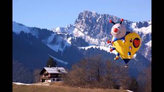 International balloon festival in Chateau dOex [upl. by Alehtse]