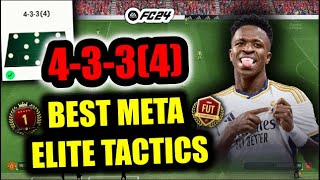 🚨Best 4334 Attacking Meta Tactics OP Formation to Win More Games Elite Division on FC 24 [upl. by Stoeber]