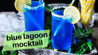 Blue Lagoon Mocktail Recipe [upl. by Nivan]