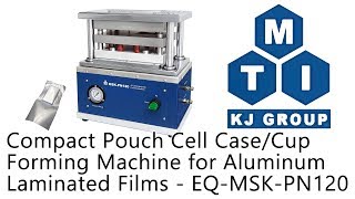 Compact Pouch Cell CaseCup Forming Machine for AluminumLaminated Films  EQMSKPN120 [upl. by Maclaine881]