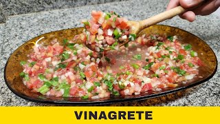 COMO FAZER UM VINAGRETE SIMPLES FÁCIL E DELICIOSO [upl. by Ailemaj]