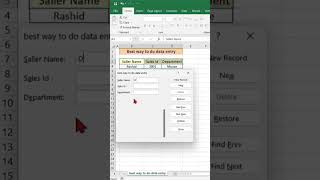 Tip for data entry operators pijush exceltips newexcel [upl. by Kcirtemed449]