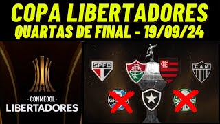 ✔️SENSACIONAL QUARTAS DE FINAL COPA LIBERTADORES DA AMERICA ✔️CONFRONTOS COPA LIBERTADORES DE 2024 [upl. by Liatnahs]